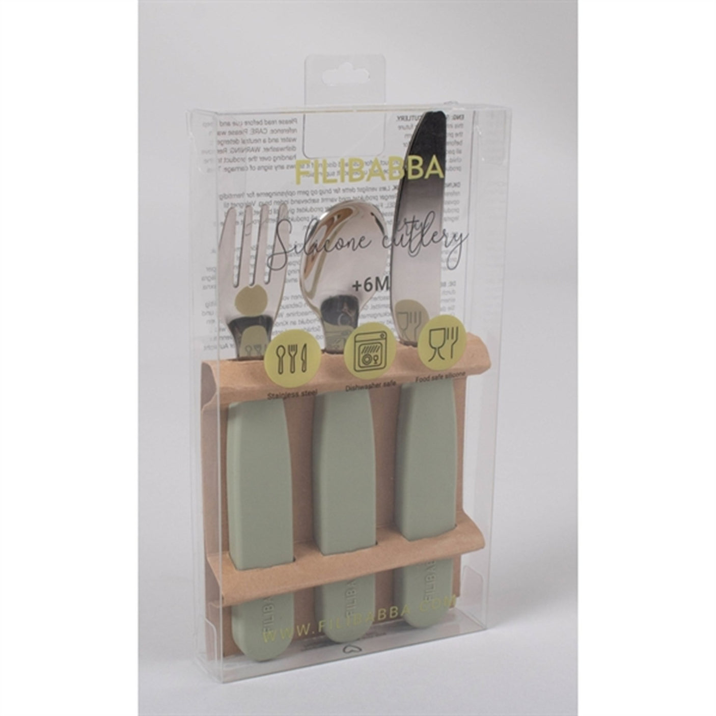 FILIBABBA Cutlery Set Green