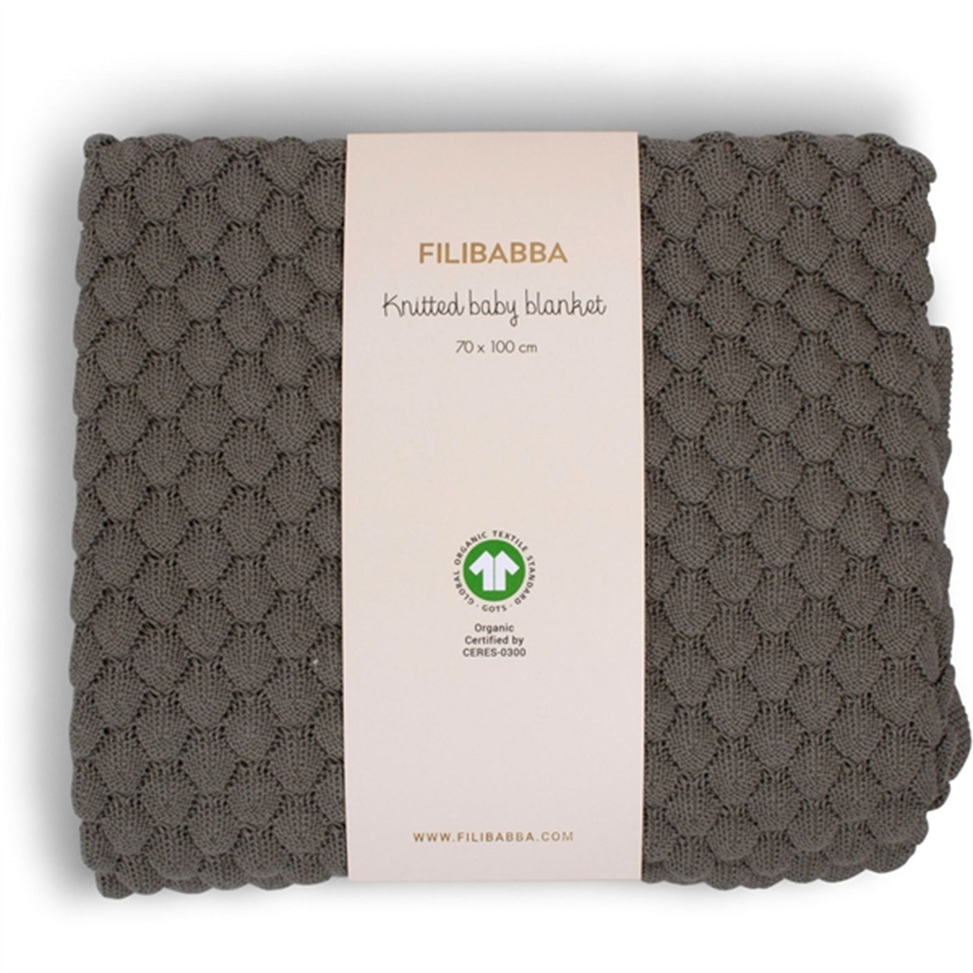 FILIBABBA Knit Baby Blanket Rock Ridge