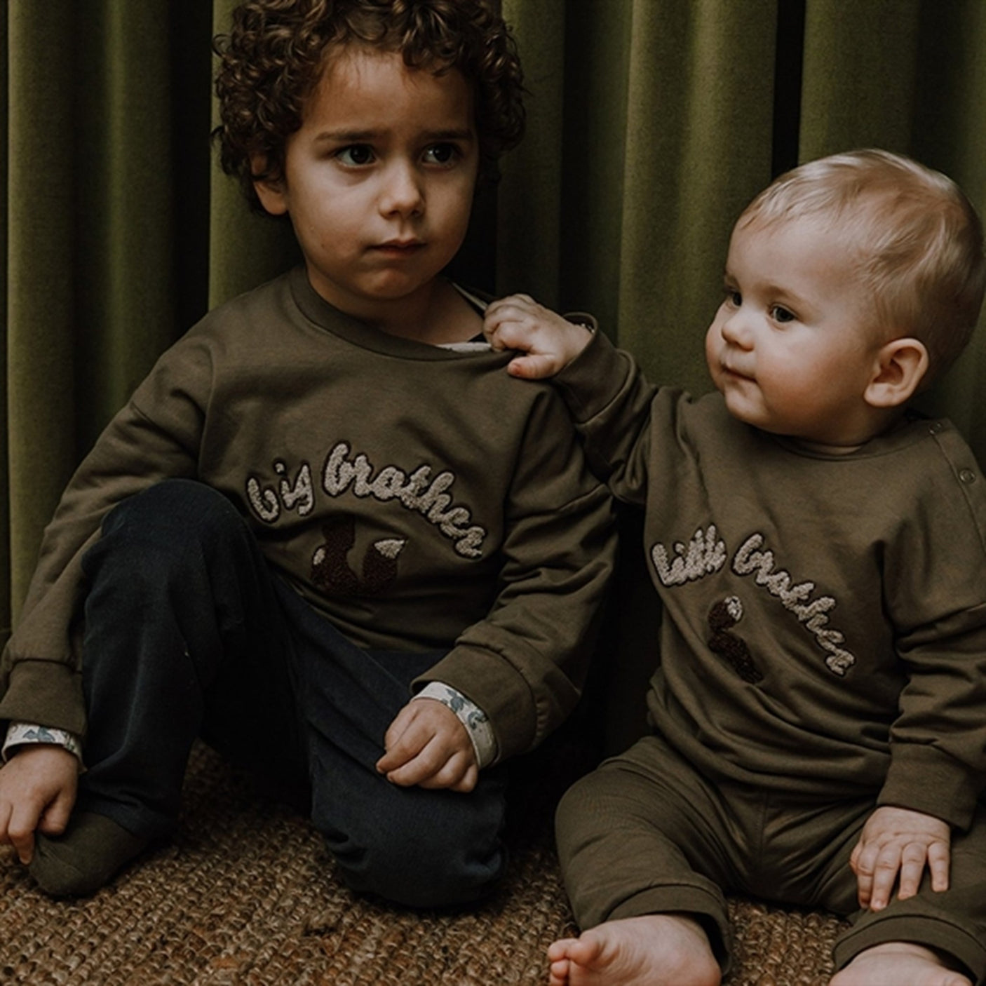 That's Mine Dusky Green Finley Big Brother Sweatshirt