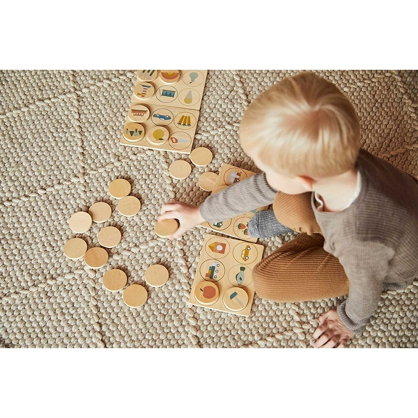 FLEXA PLAY Wooden Picture Lotto Multi Color