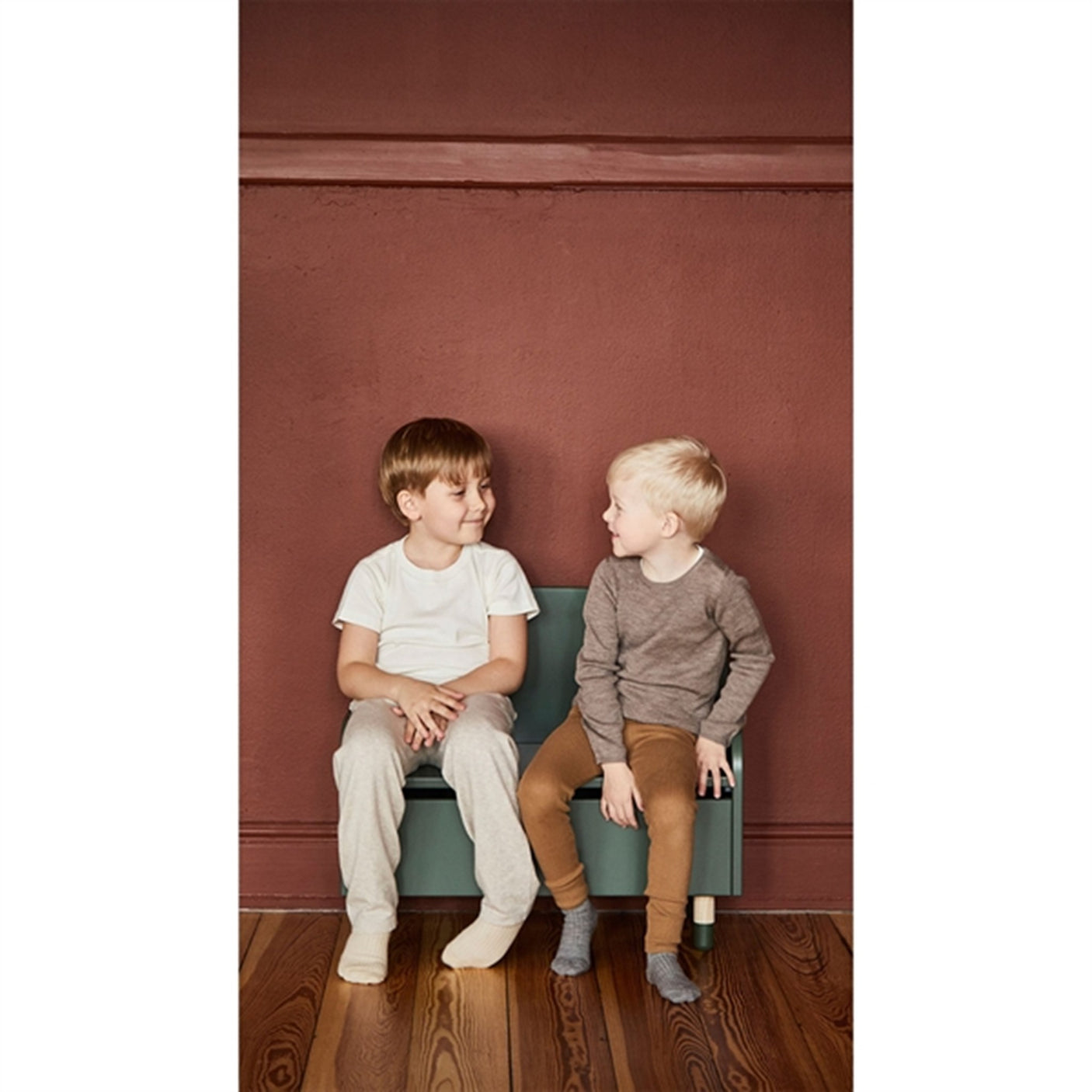 Flexa Dots Storage Bench Deep Green