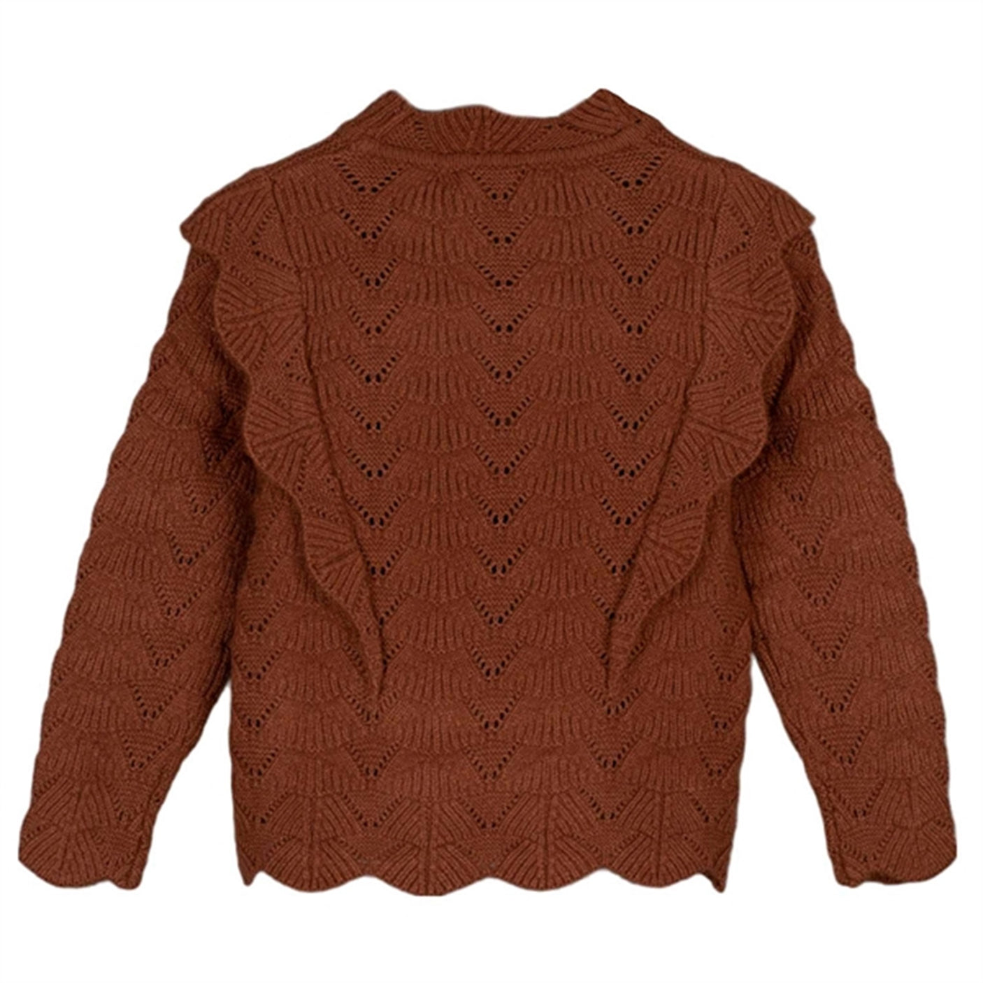 Fliink Carob Brown Benna Ruffle Blouse