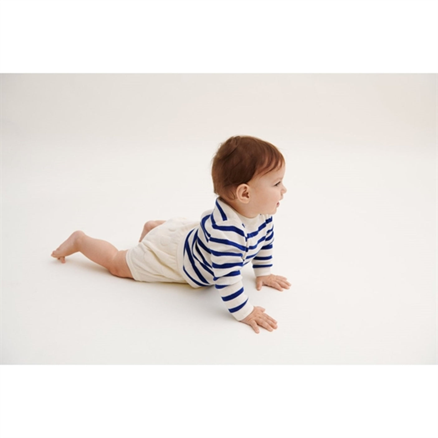 FUB Baby Blouse Ecru/Cobolt