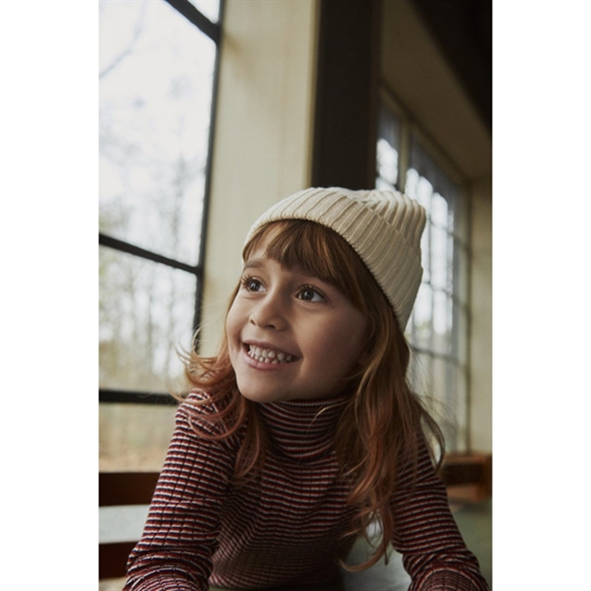 FUB Turtleneck Ecru/Dark Navy/Bright Red