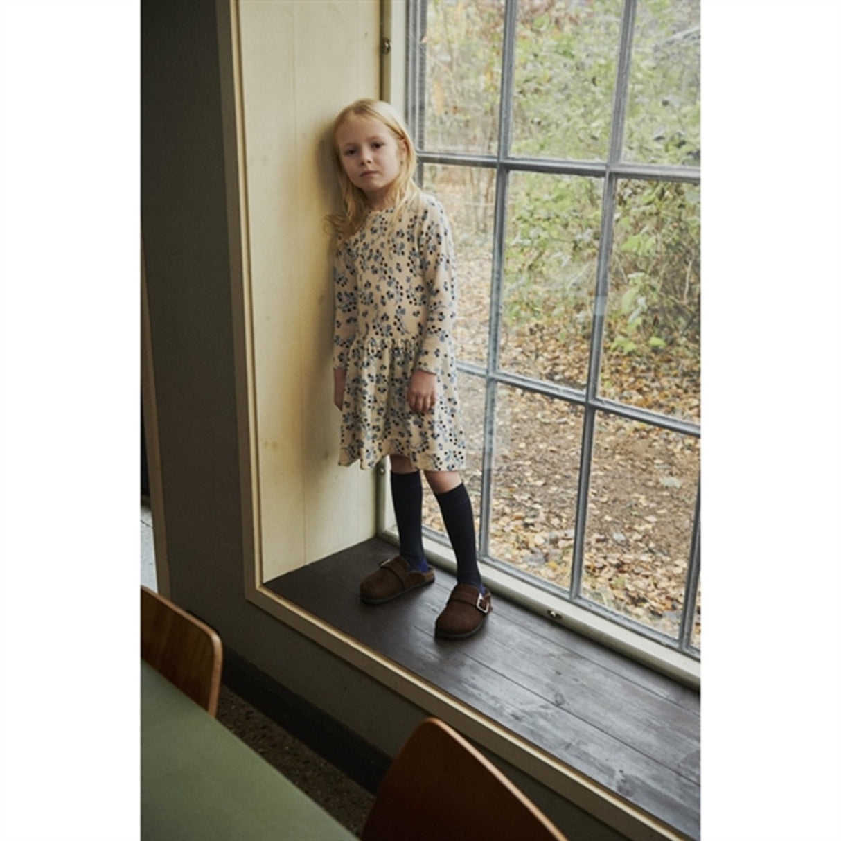 FUB Printed Dress Ecru/Pistachio