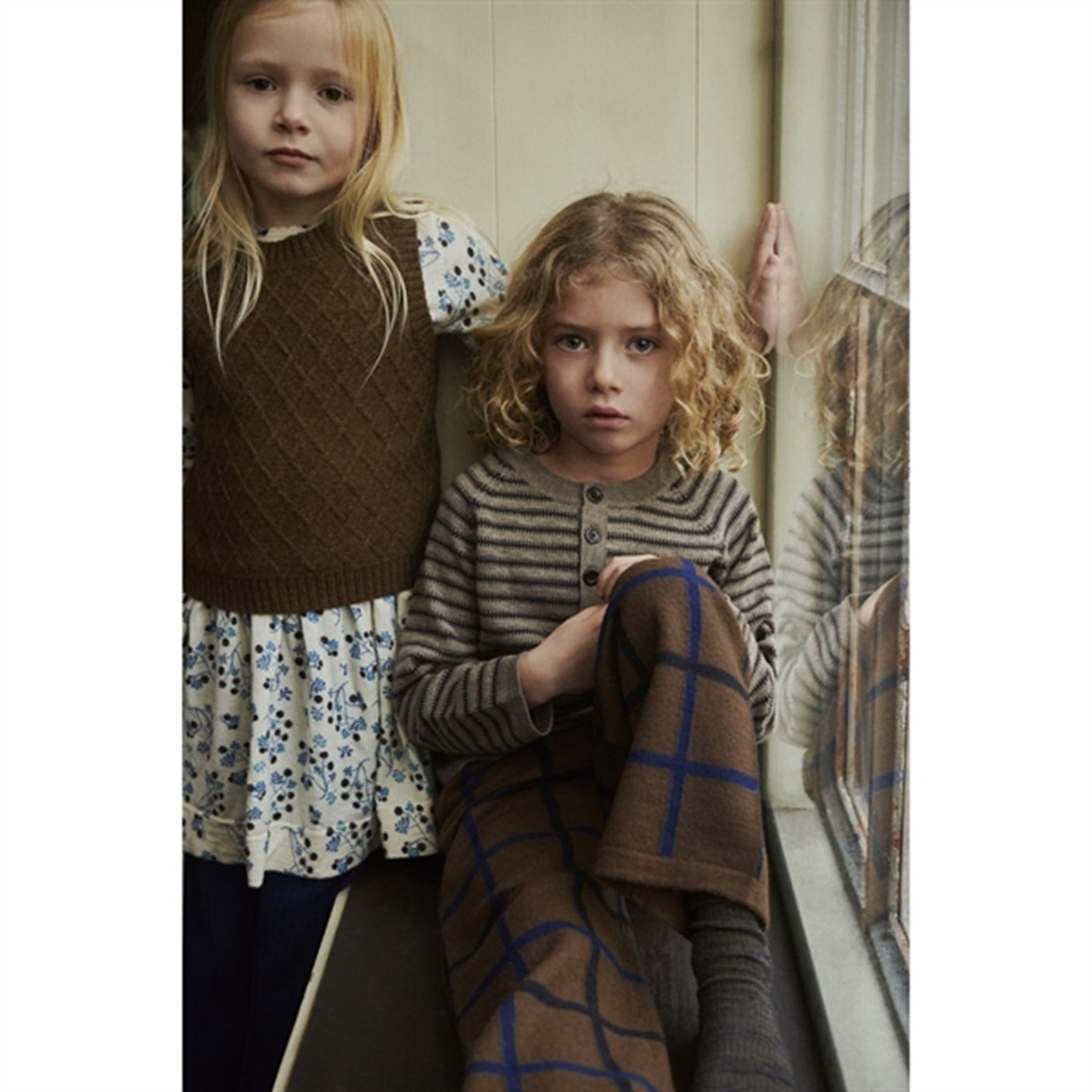 FUB Printed Dress Ecru/Pistachio