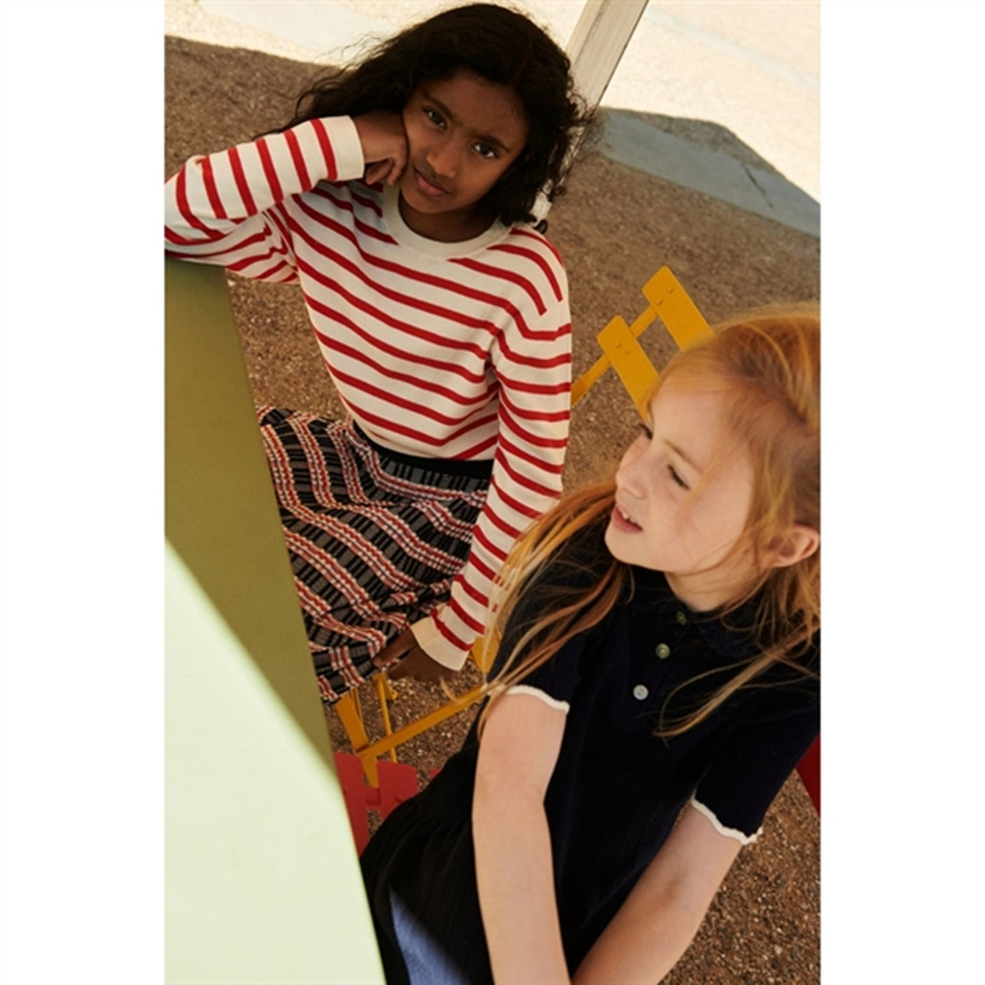 FUB Ecru/Crimson Red Blouse