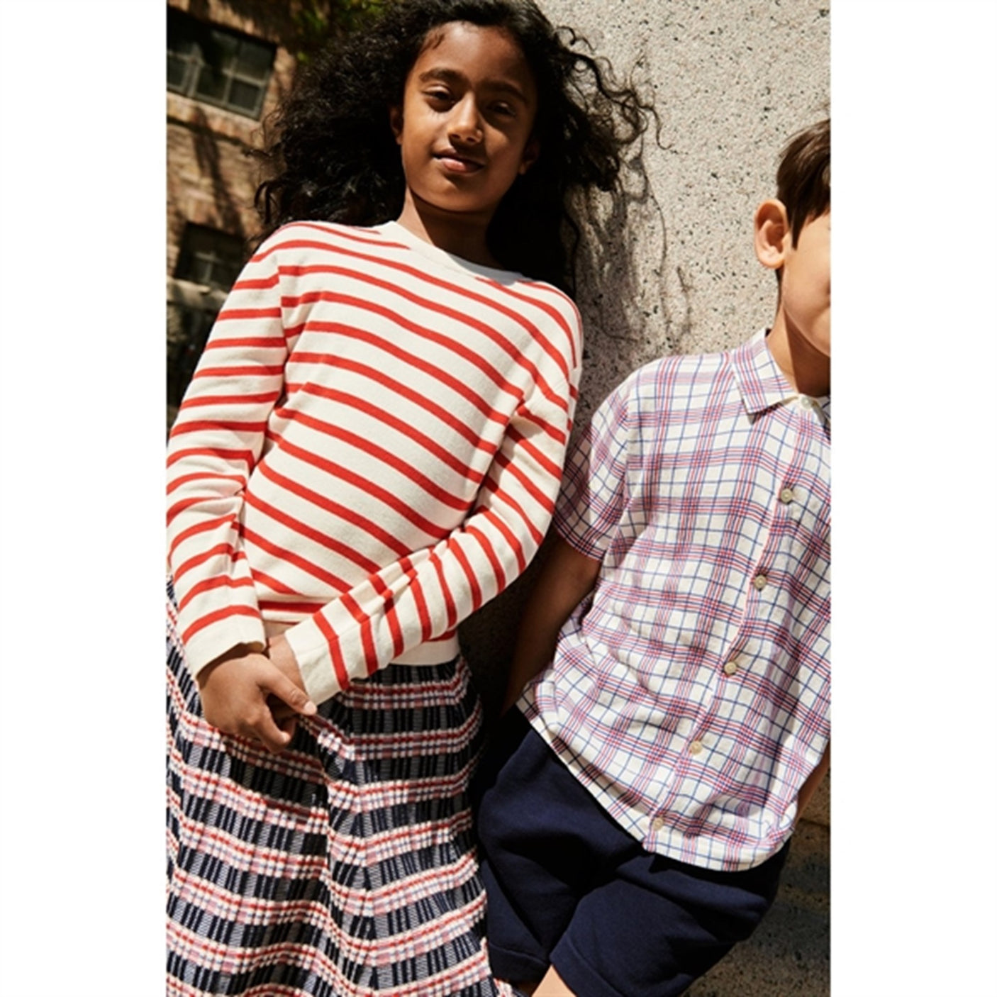 FUB Ecru/Crimson Red Blouse