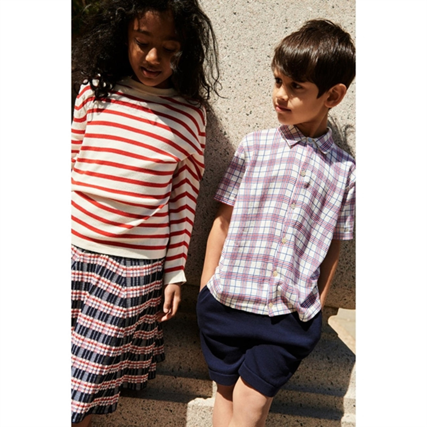 FUB Ecru/Crimson Red Blouse