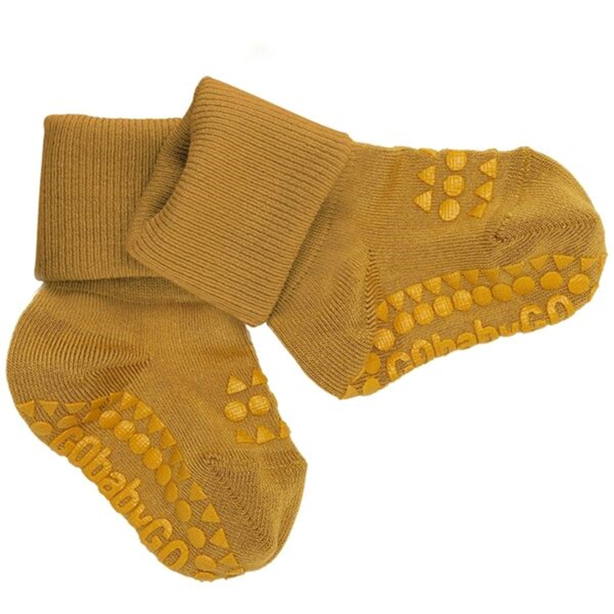 GObabyGO Bamboo Non-slip Socks Antislip Mustard