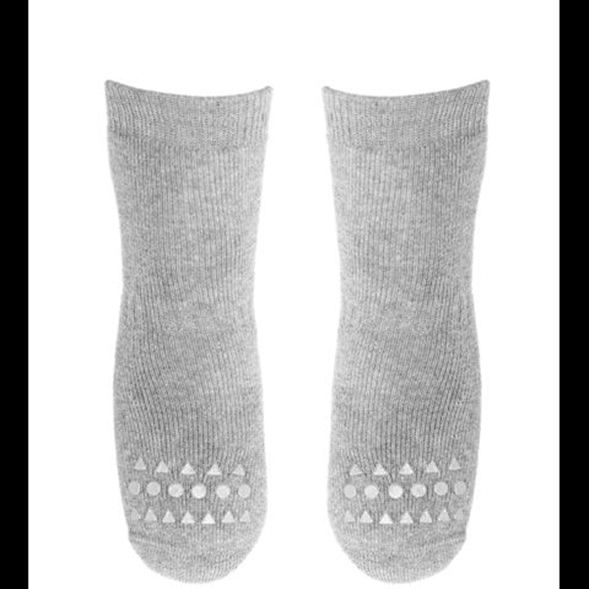 GObabyGO Non-slip Socks Grey Melange 2