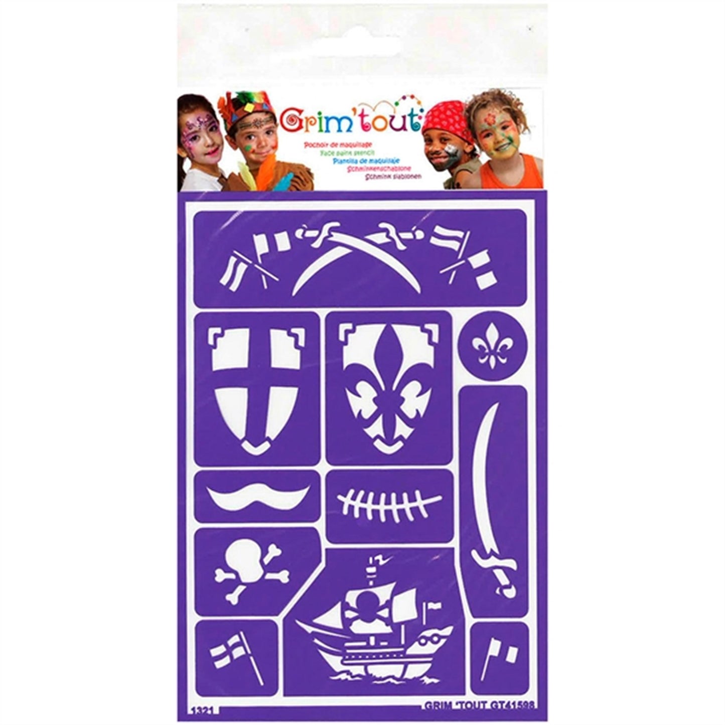 Grim'tout Stencil Pirate and Riders