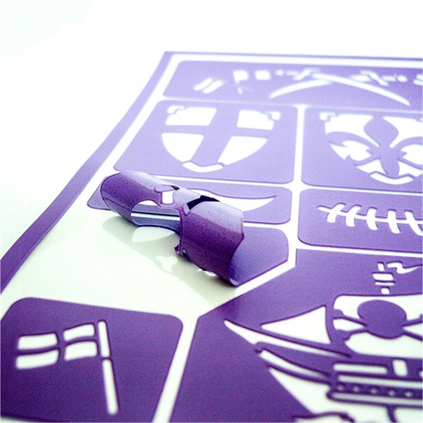 Grim'tout Stencil Pirate and Riders