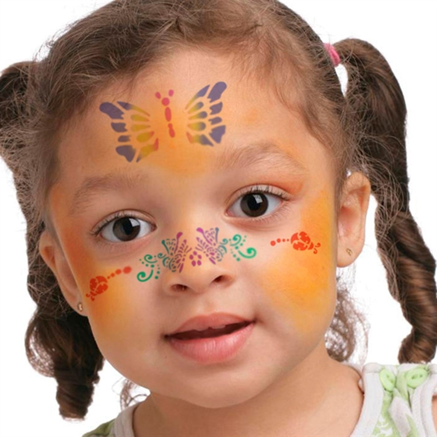 Grim'tout Stencil Cat and Butterflies