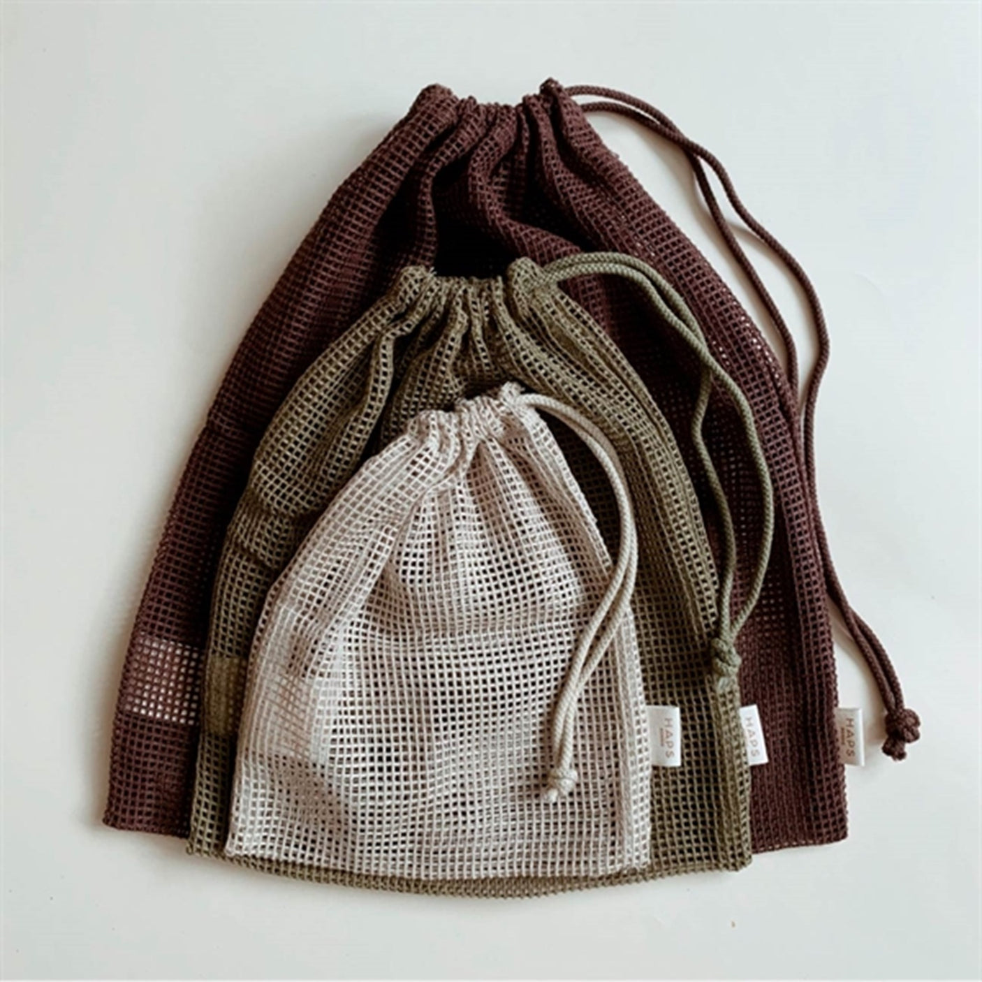 Haps Nordic Mesh Bags 3-pack Forest Mix 2