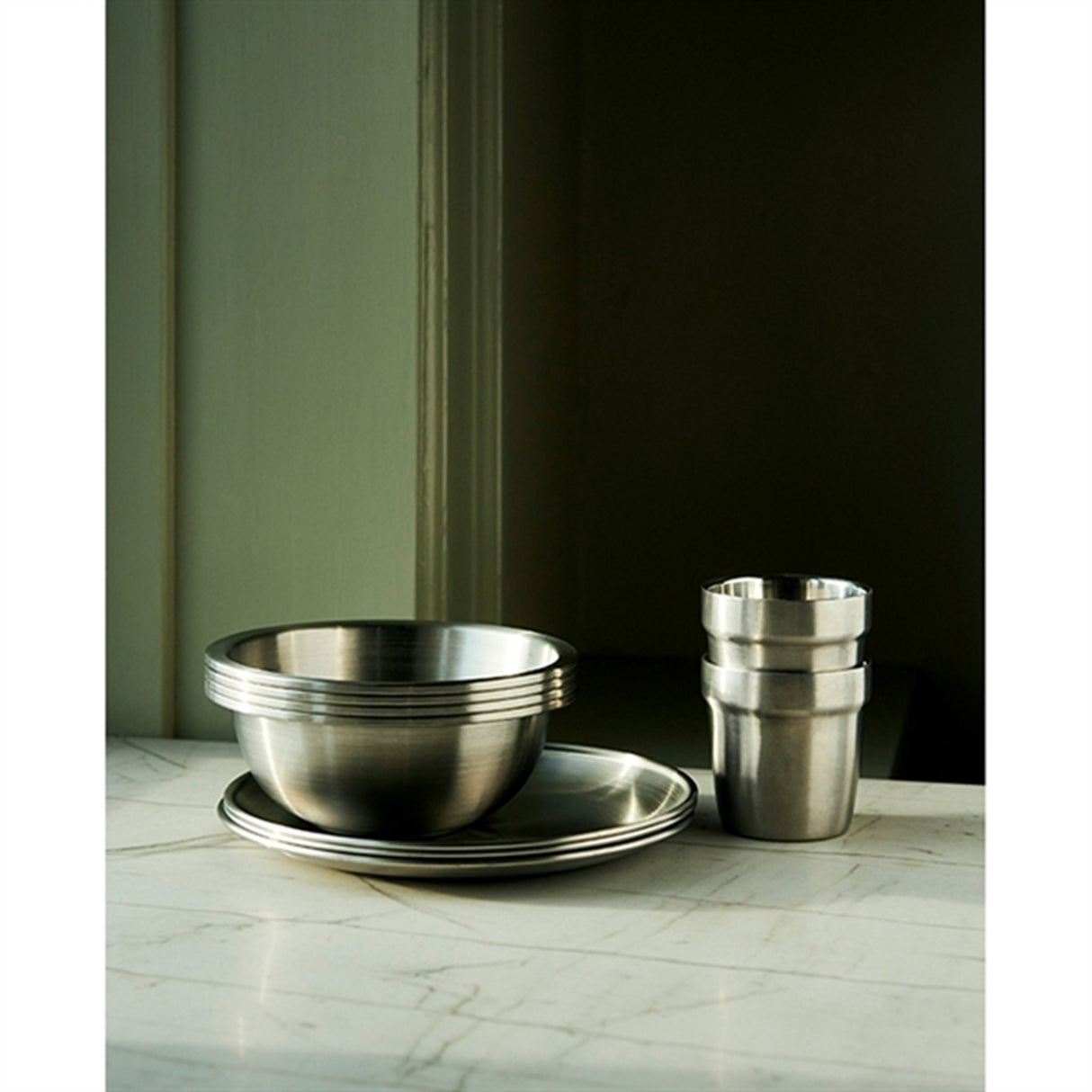 Haps Nordic Reuseable Picnic Bowls 4-pcs Steel