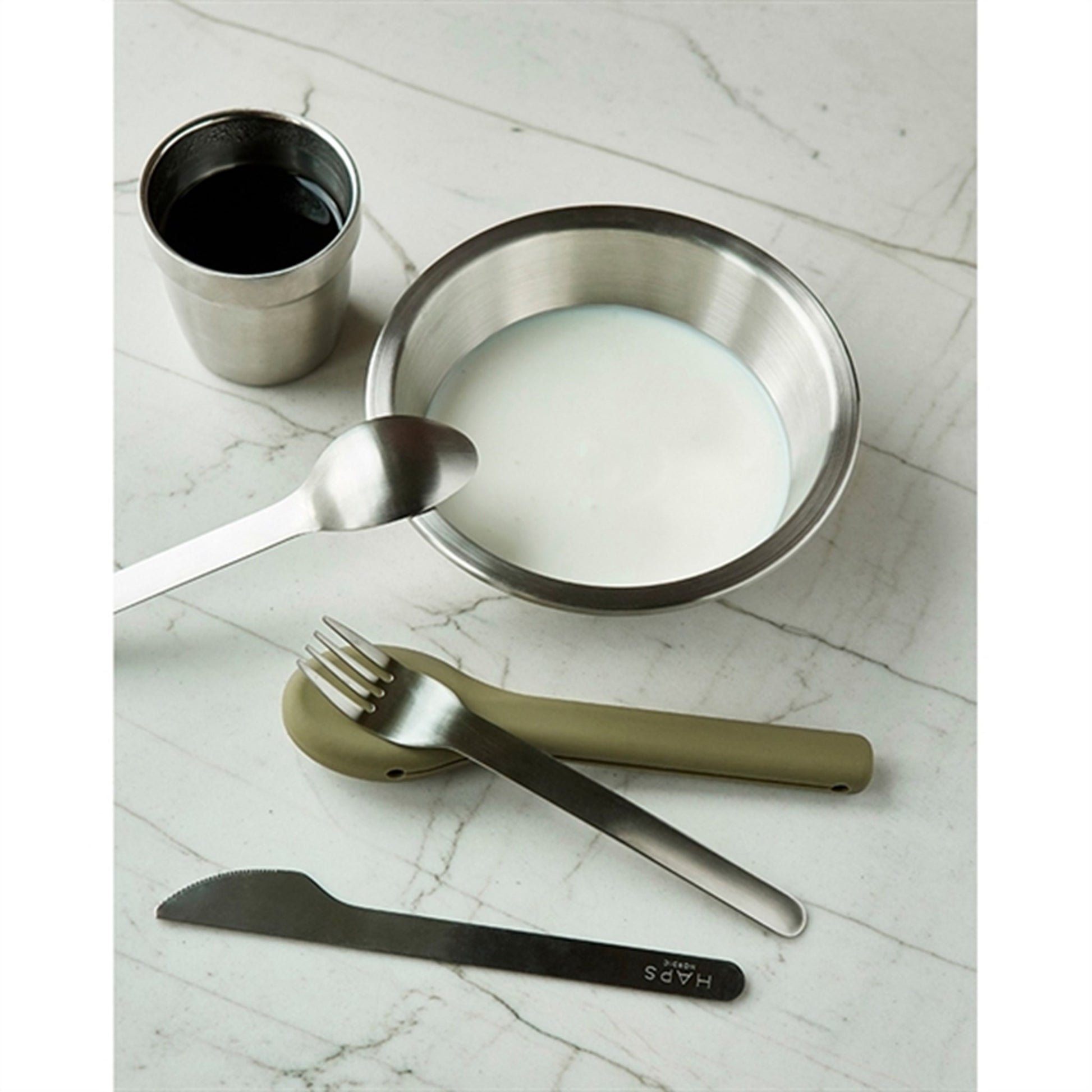 Haps Nordic Reuseable Picnic Bowls 4-pcs Steel