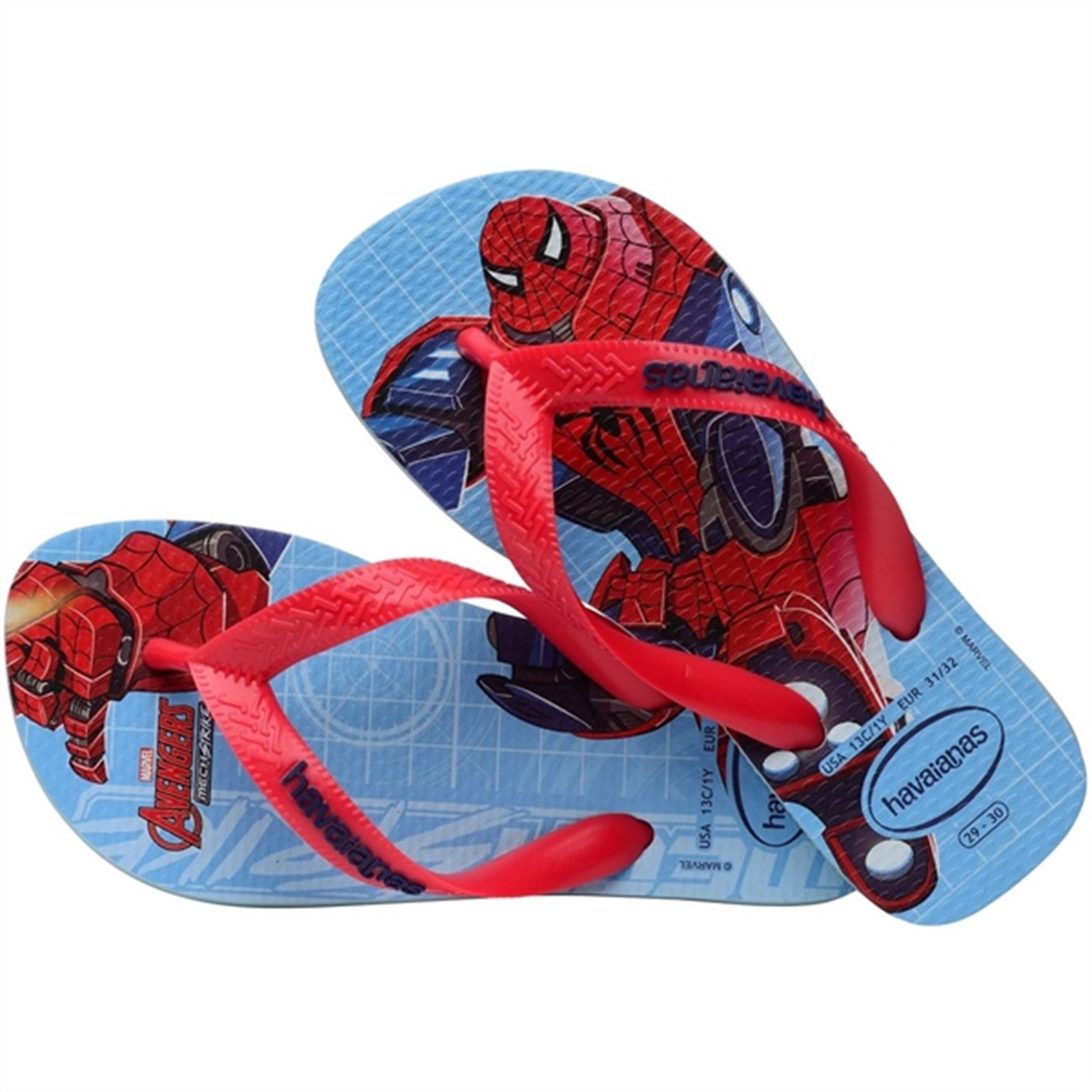 Havaianas Kids Sandals Top Marvel II Blue Water