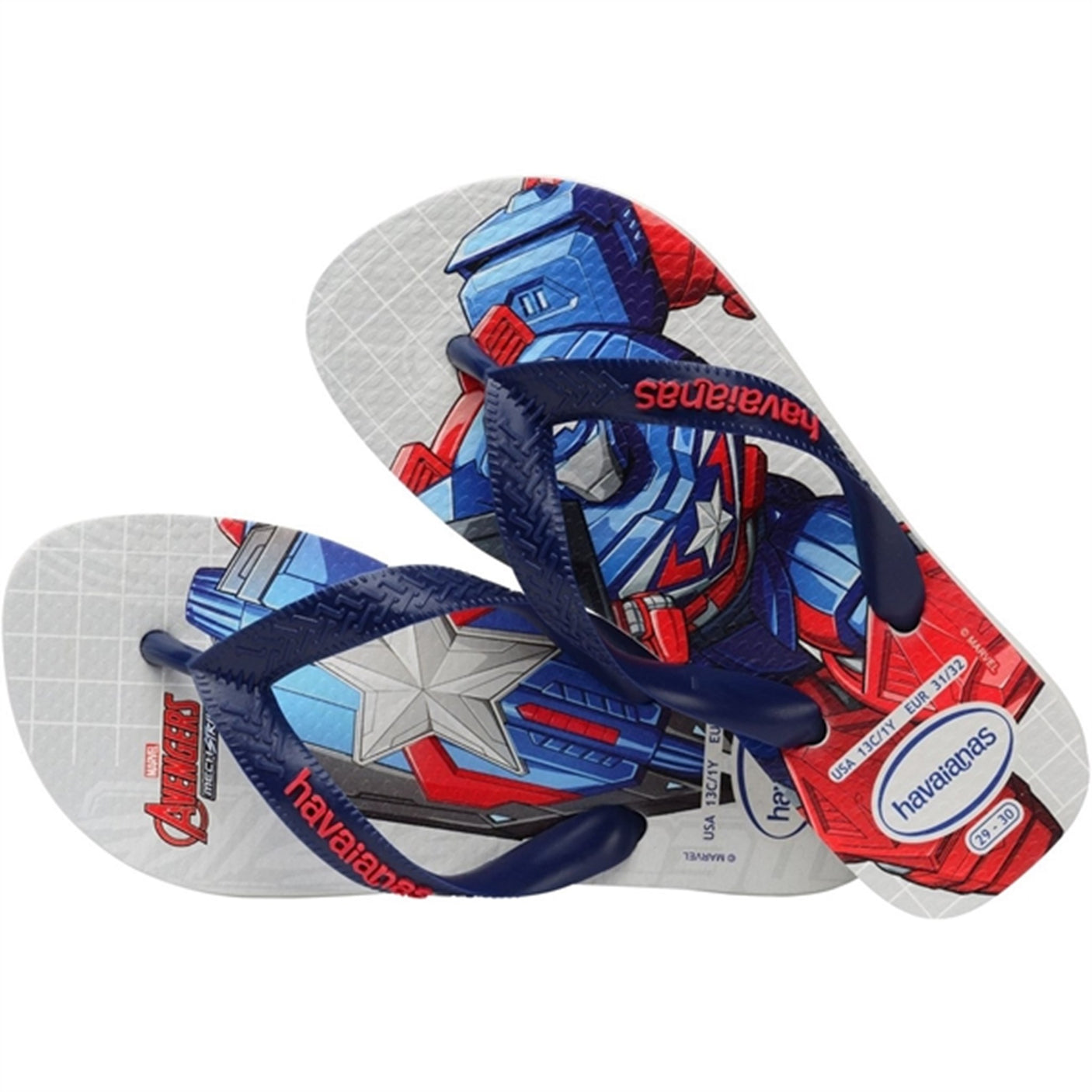 Havaianas Kids Sandals Top Marvel II White