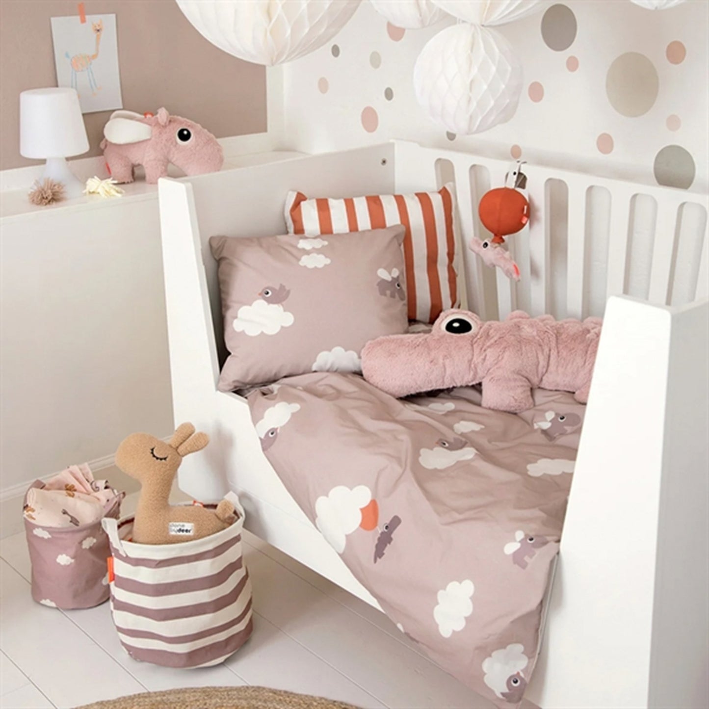 Done by Deer Bedlinen Happy Clouds Powder