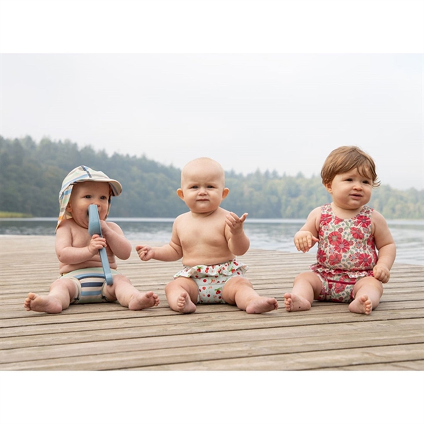 Hust & Claire Soft Pink Maddie Diaper Swimsuit