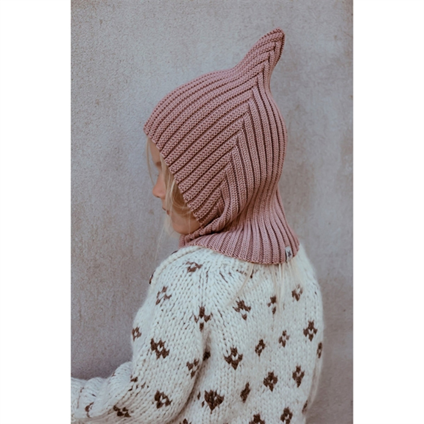 Huttelihut Wool Pixie Bacalava Dusty Rose