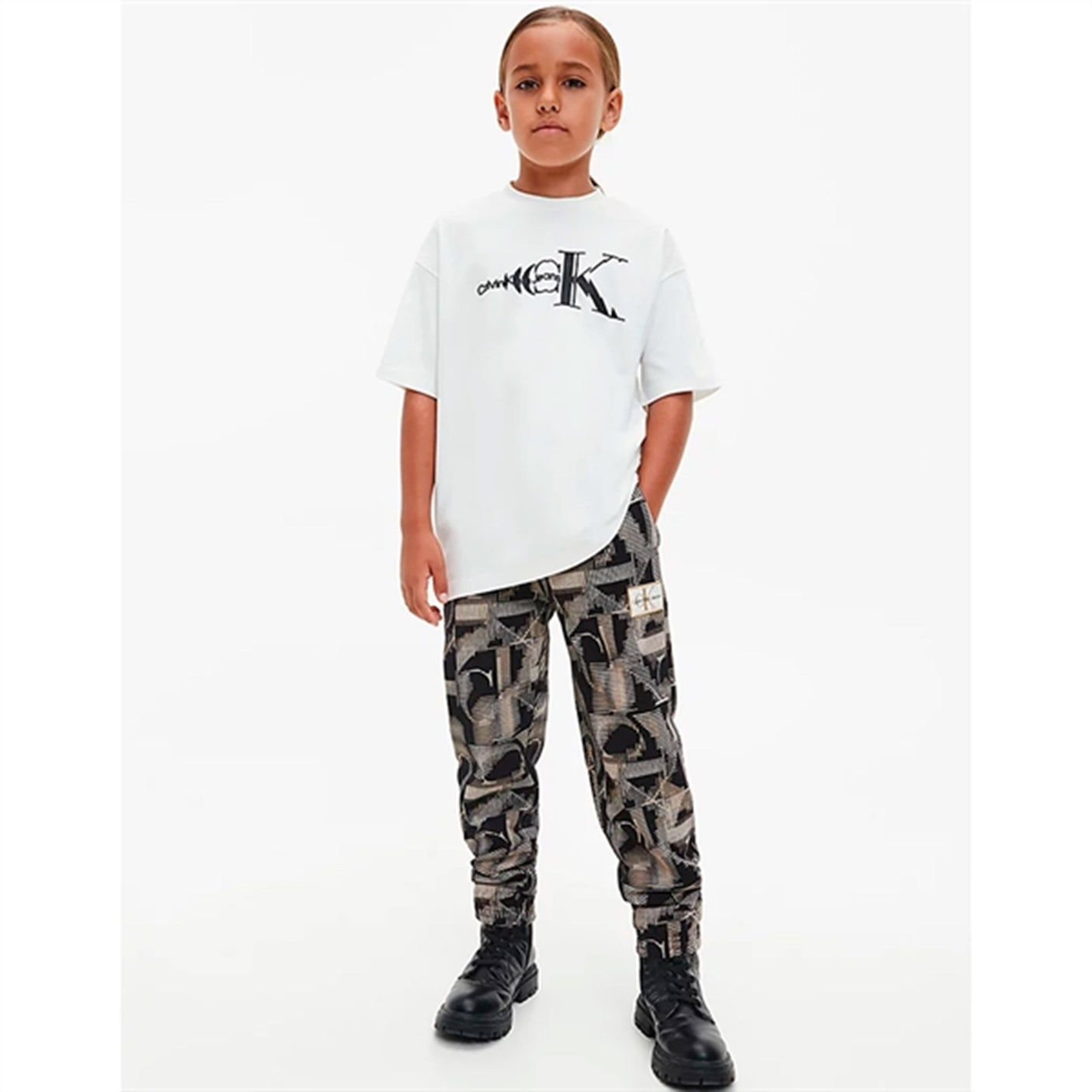 Calvin Klein Multi Monogram AOP Pants Black