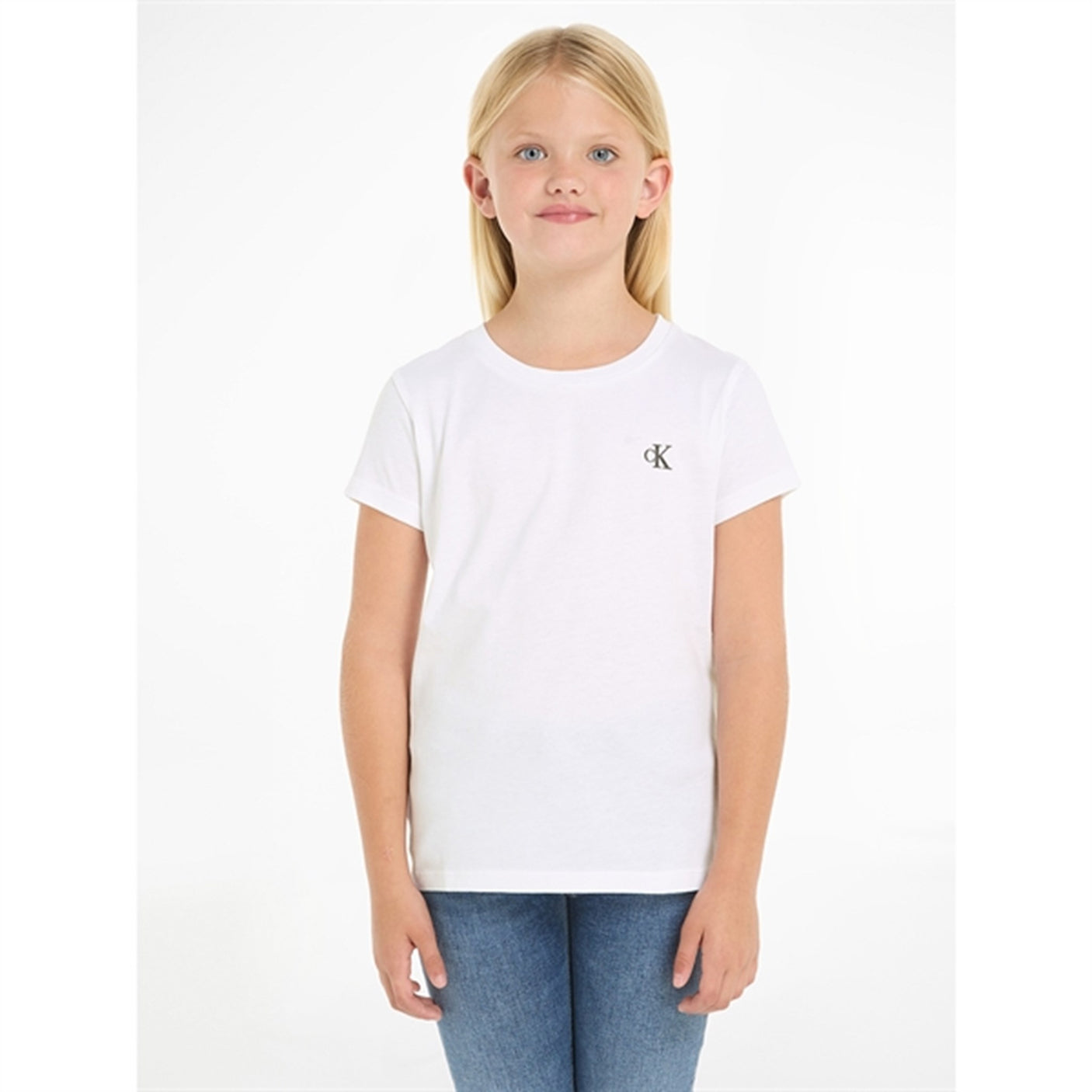 Calvin Klein Slim Monogram T-Shirt 2-Pack Bright White / Sepia Rose