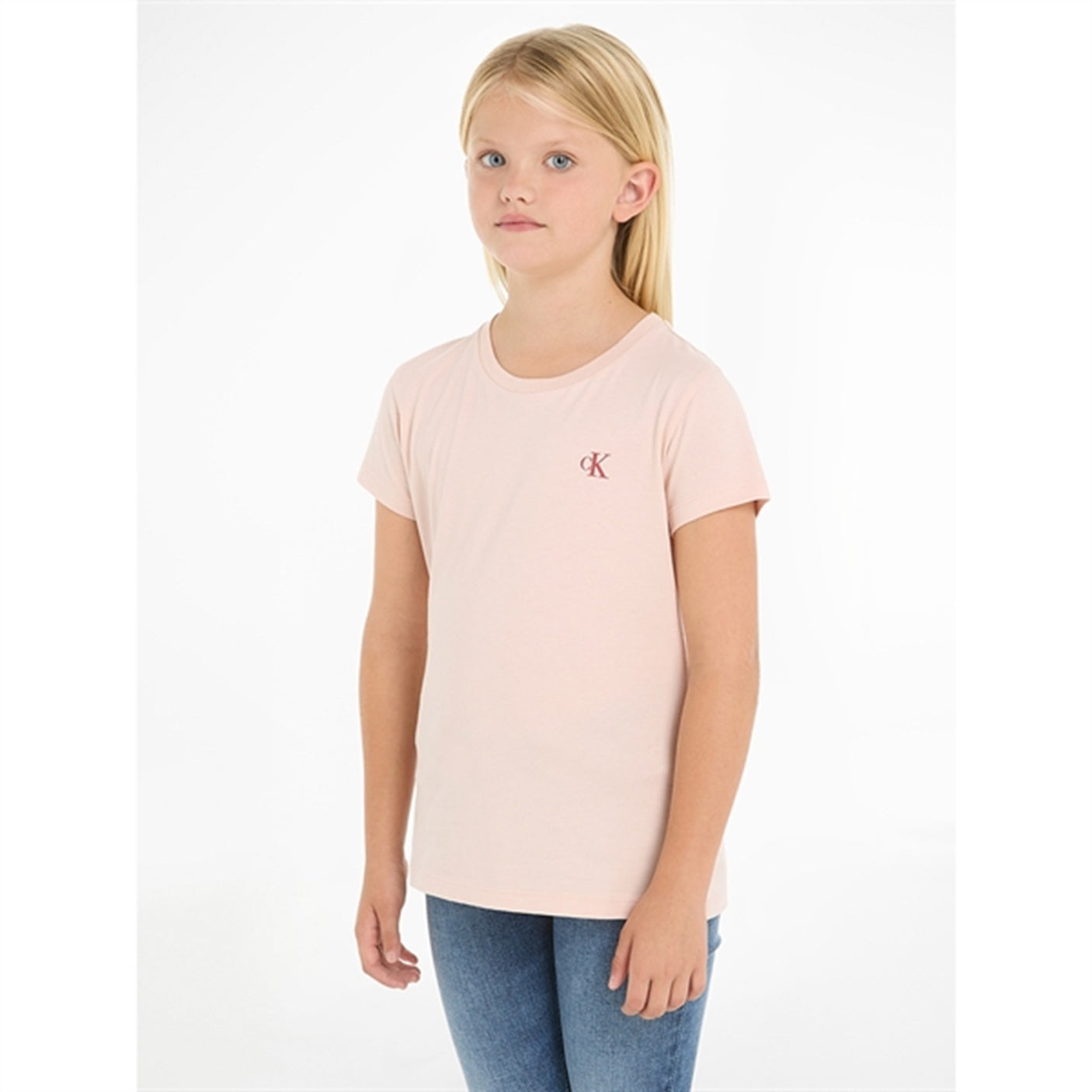 Calvin Klein Slim Monogram T-Shirt 2-Pack Bright White / Sepia Rose