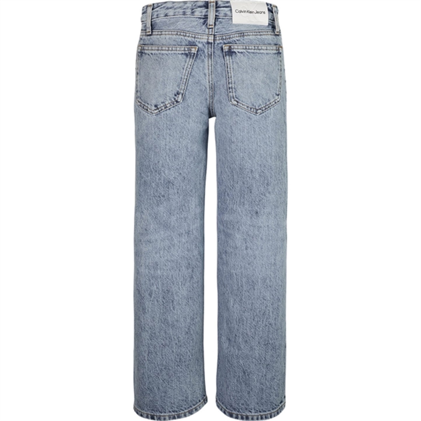 Calvin Klein Wide Leg Pants Salt Pepper Light