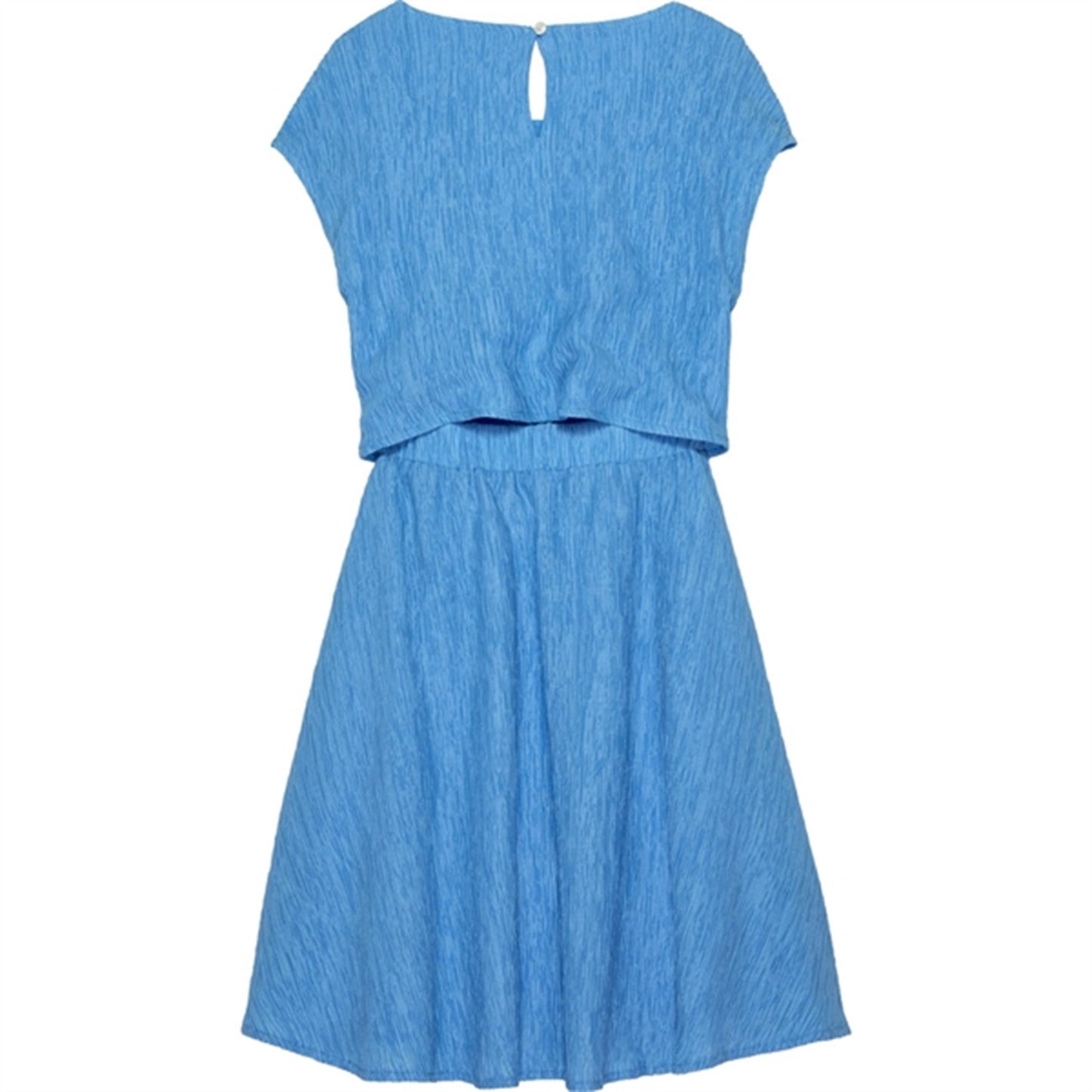 Calvin Klein Crinkle Fit Flare Dress Blue Crush