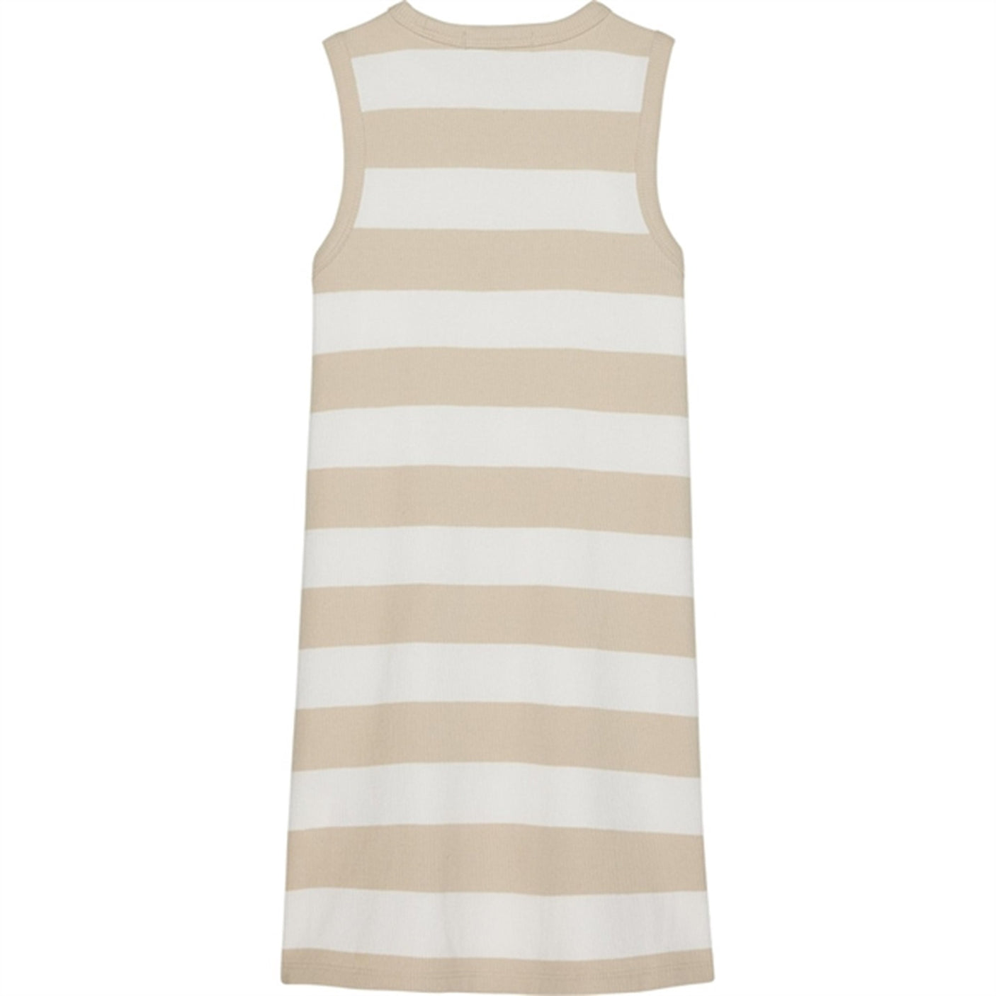 Calvin Klein Rib Dress Bright White/Classic Beige