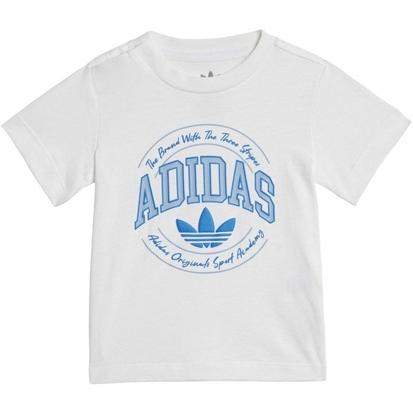 adidas Originals White/Night Indigo Shorts Tee Set