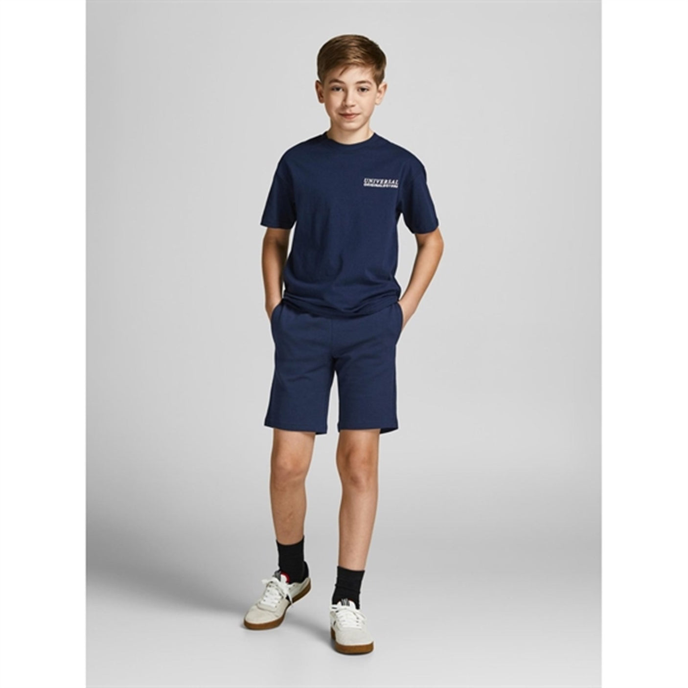 Jack & Jones Junior Navy Blazer Basic Sweat Shorts
