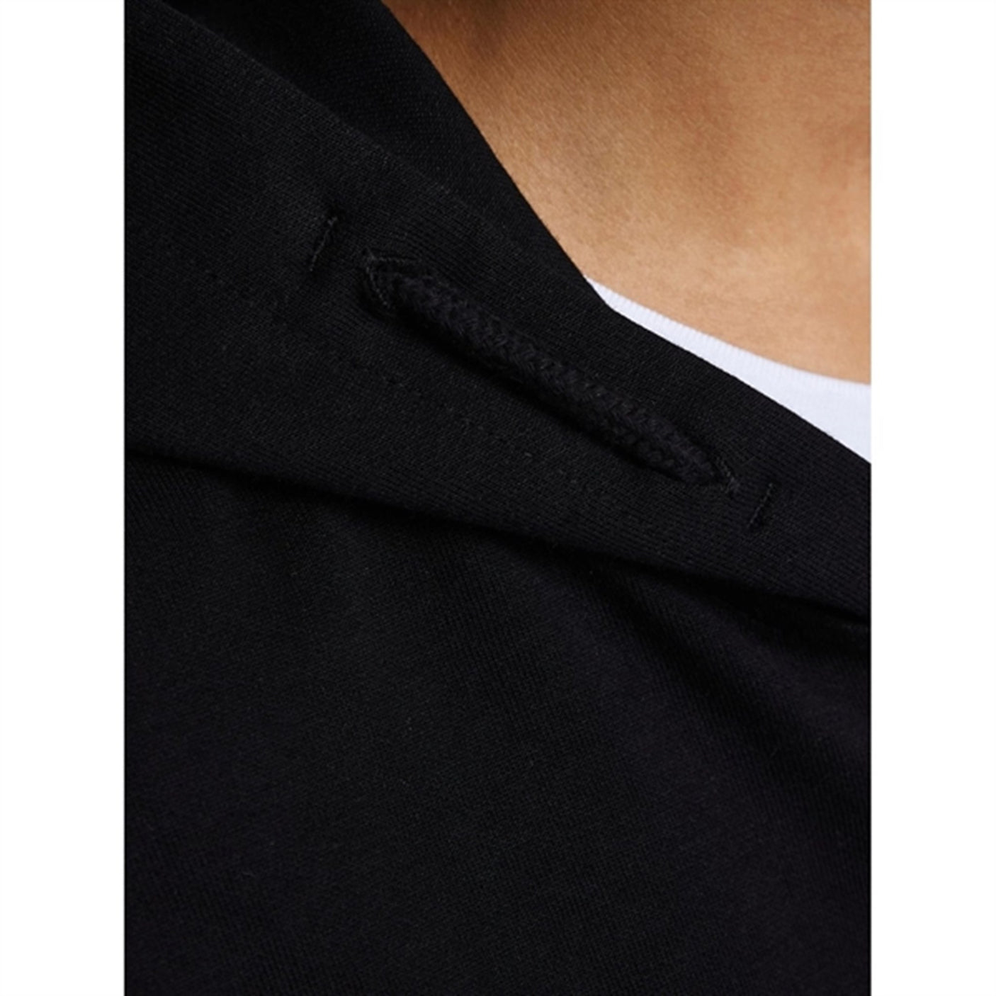 Jack & Jones Junior Black Basic Sweatshirt with Zipper Noos
