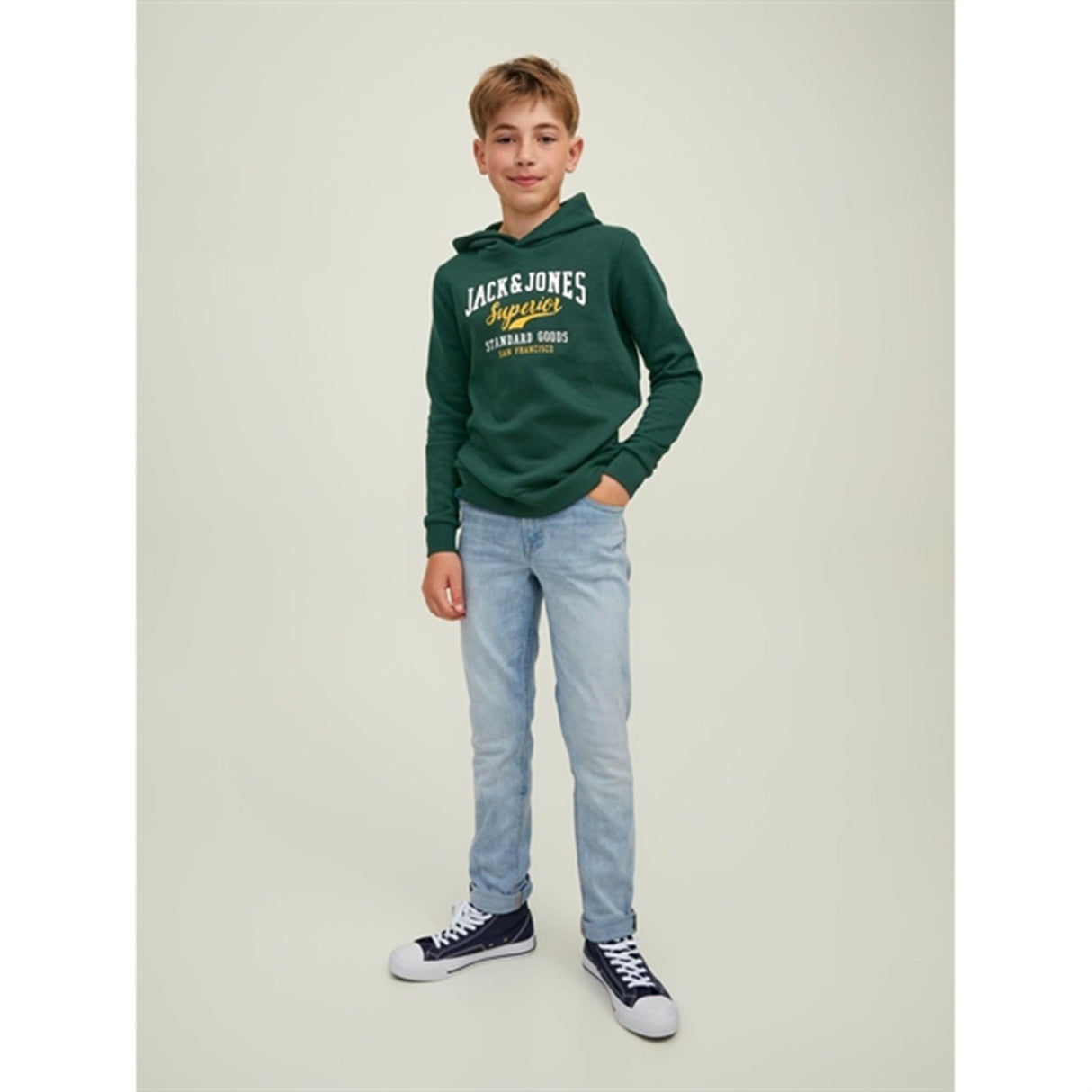 Jack & Jones Junior Pine Grove Logo Sweat Hoodie Noos