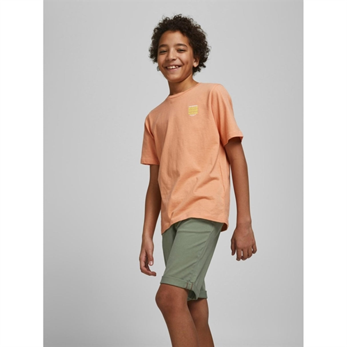 Jack & Jones Junior Deep Lichen Green Bowie Solid Shorts