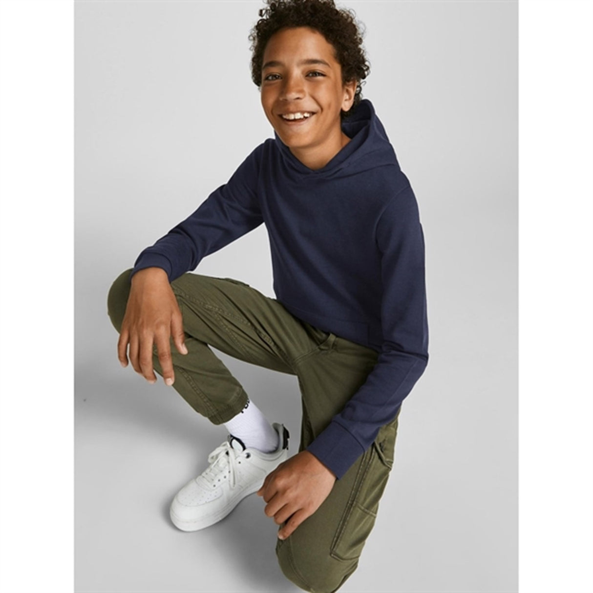 Jack & Jones Junior Navy Blazer Basic Hoodie Noos