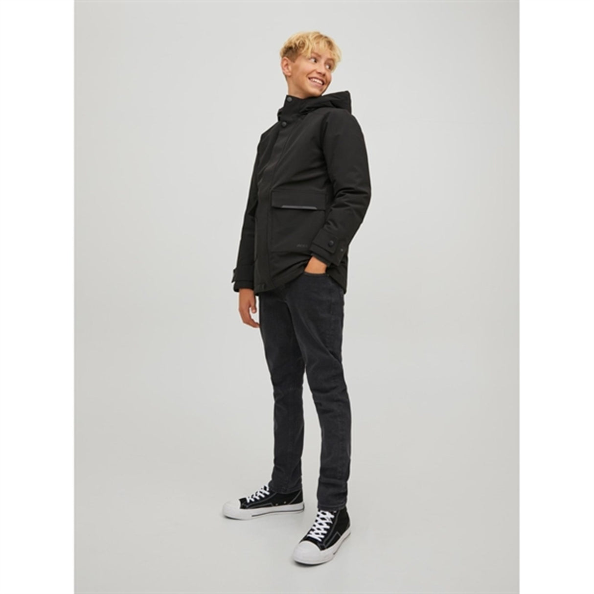 Jack & Jones Junior Black Denim Original Glenn Jeans 105 Noos