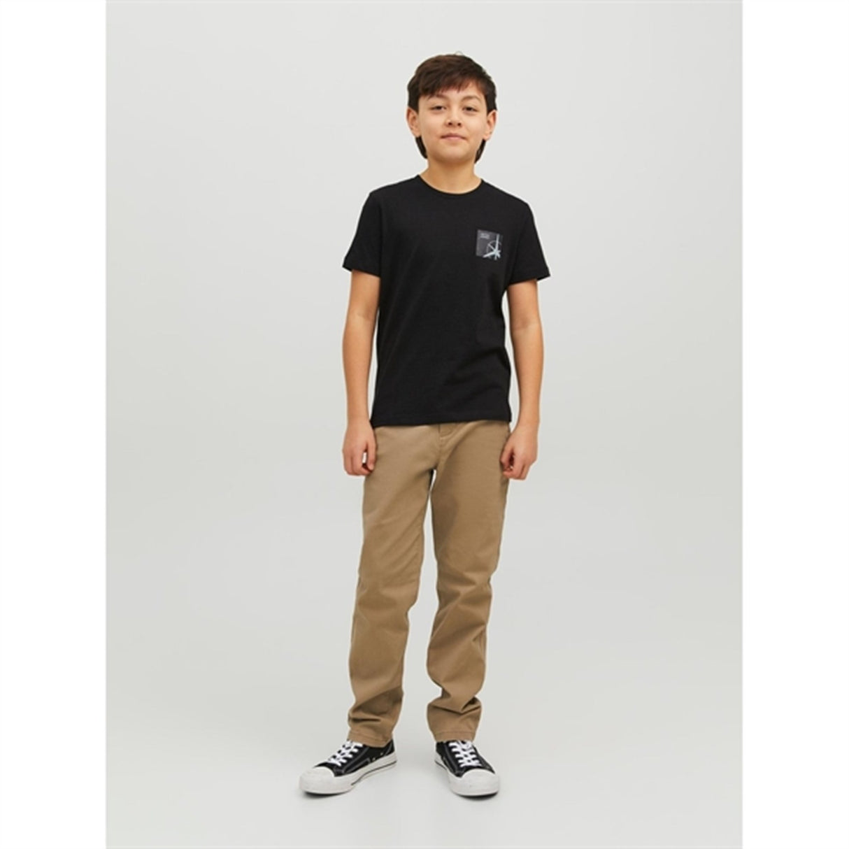Jack & Jones Junior Black Filo T-Shirt