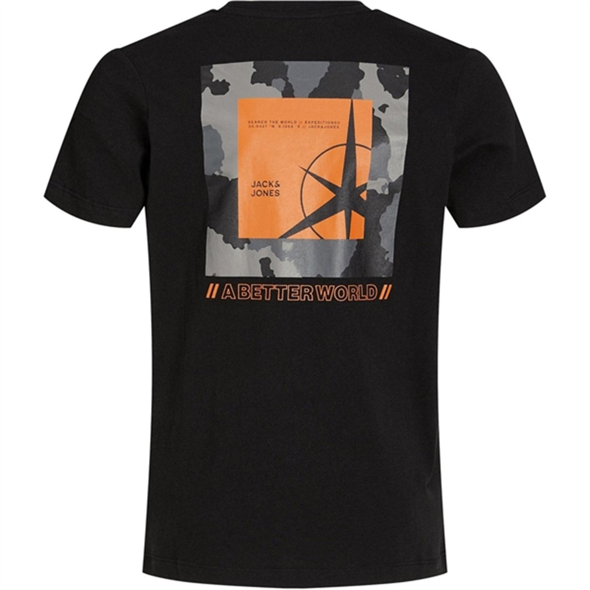 Jack & Jones Junior Black Filo T-Shirt