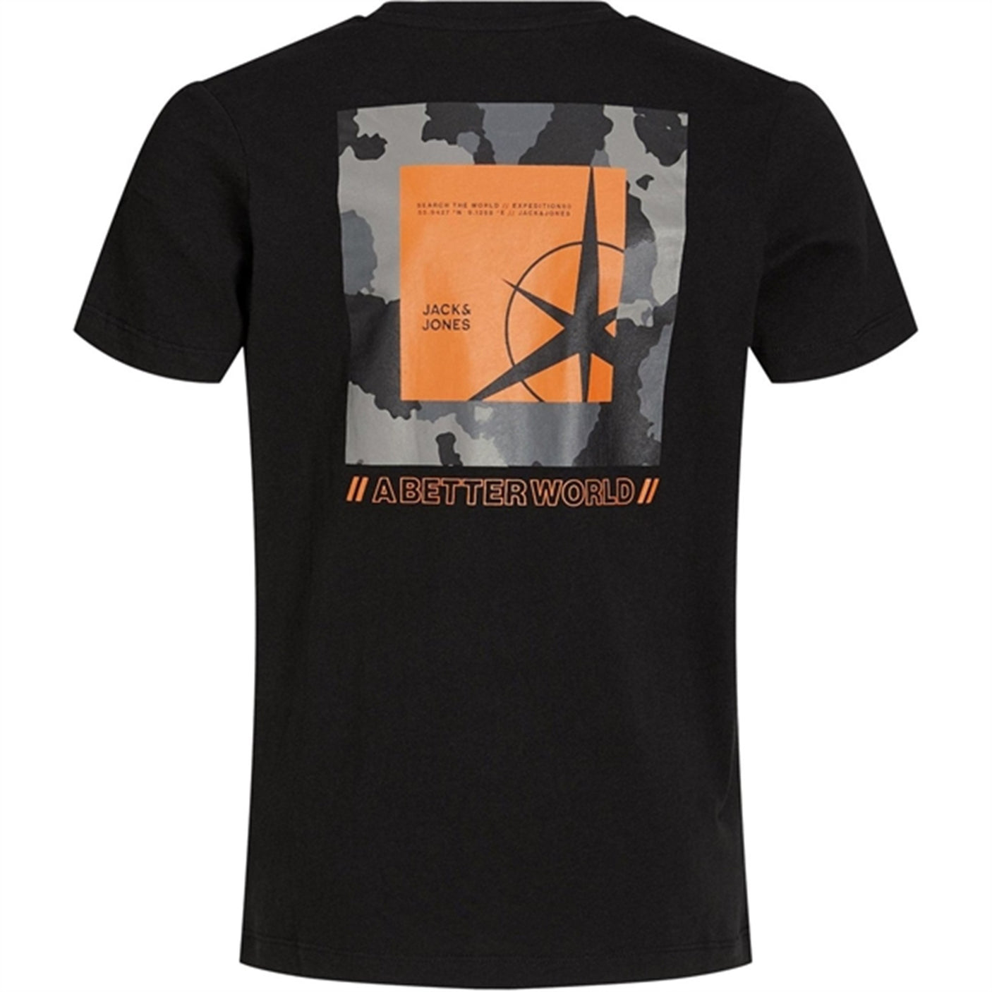 Jack & Jones Junior Black Filo T-Shirt