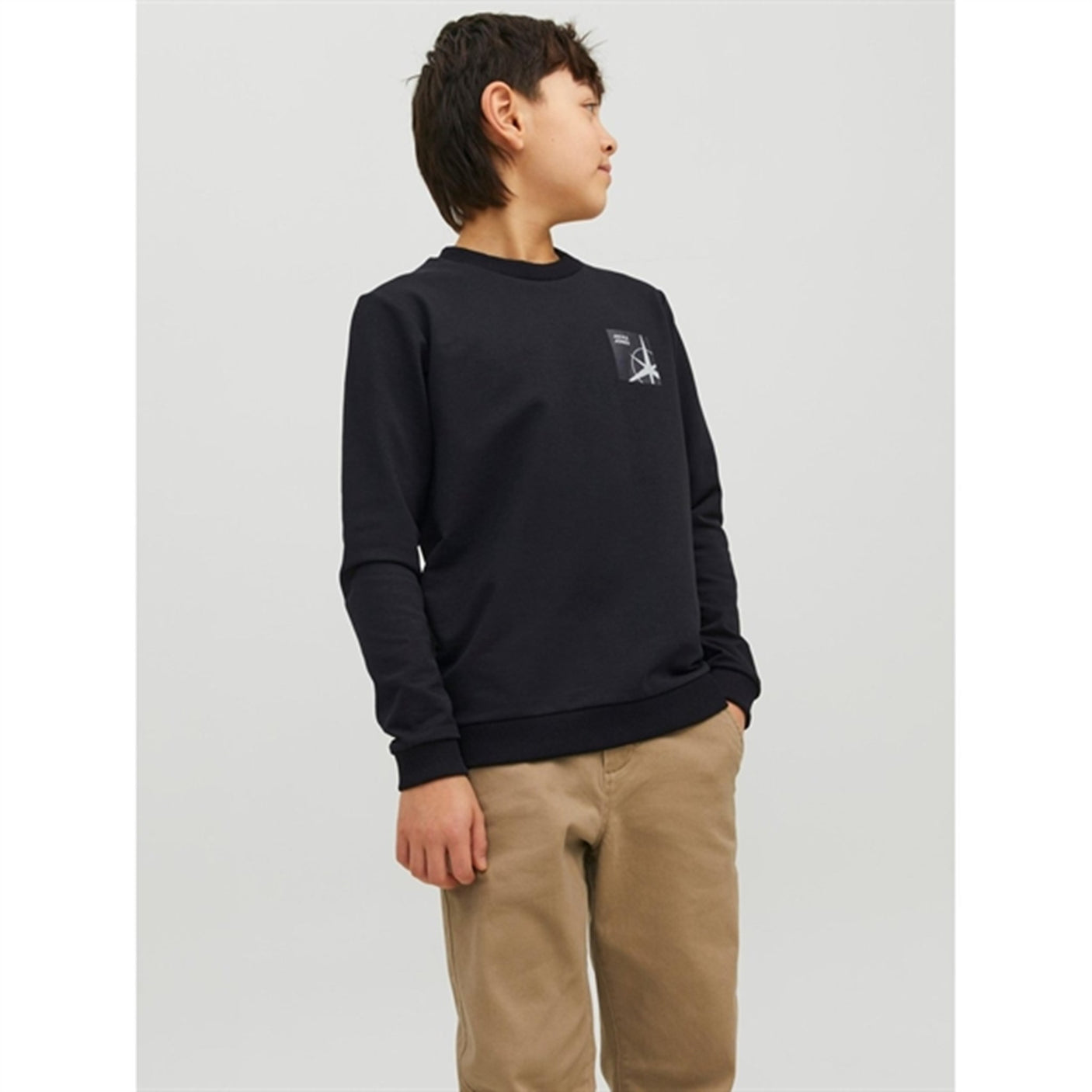 Jack & Jones Junior Black Filo Sweatshirt