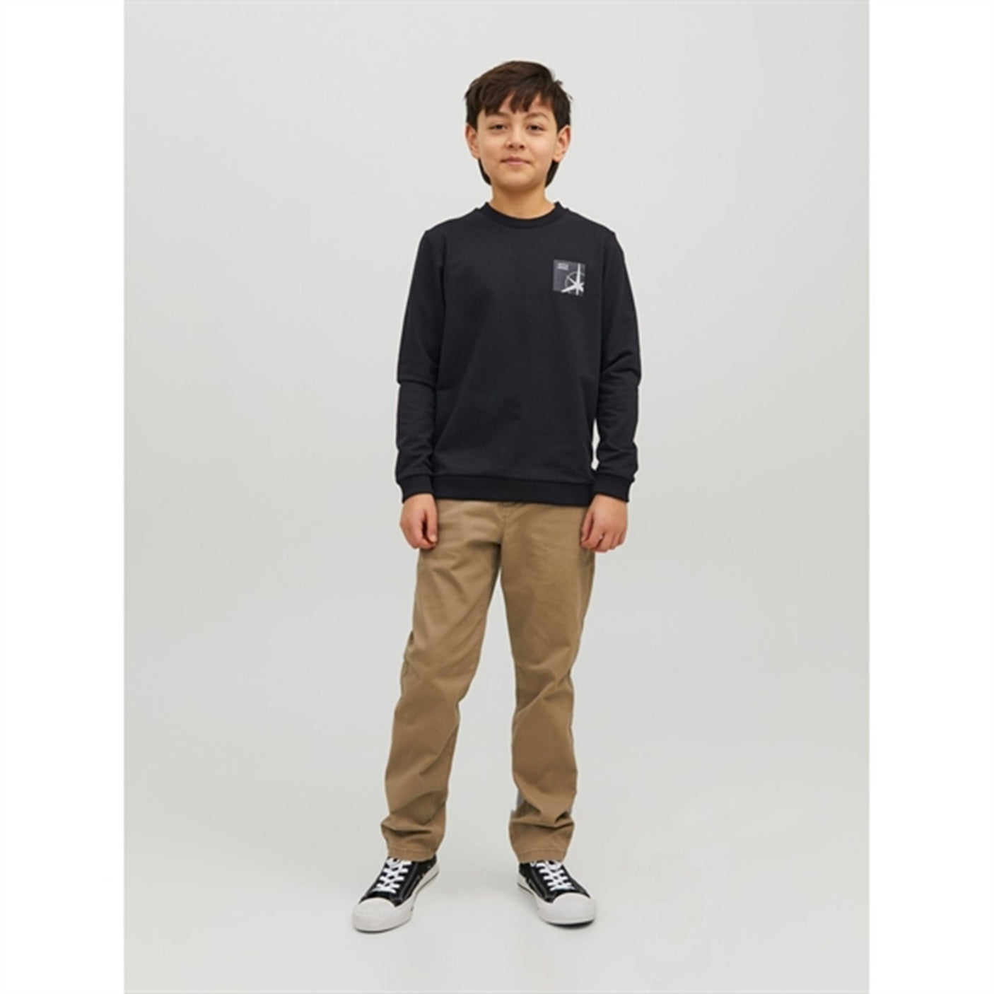 Jack & Jones Junior Black Filo Sweatshirt