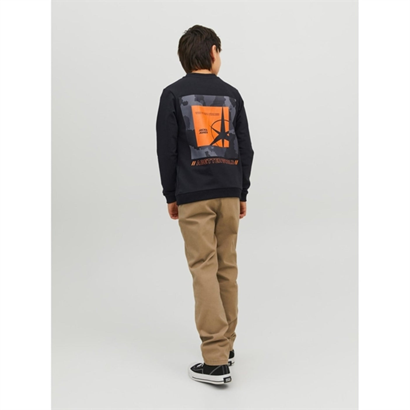 Jack & Jones Junior Black Filo Sweatshirt