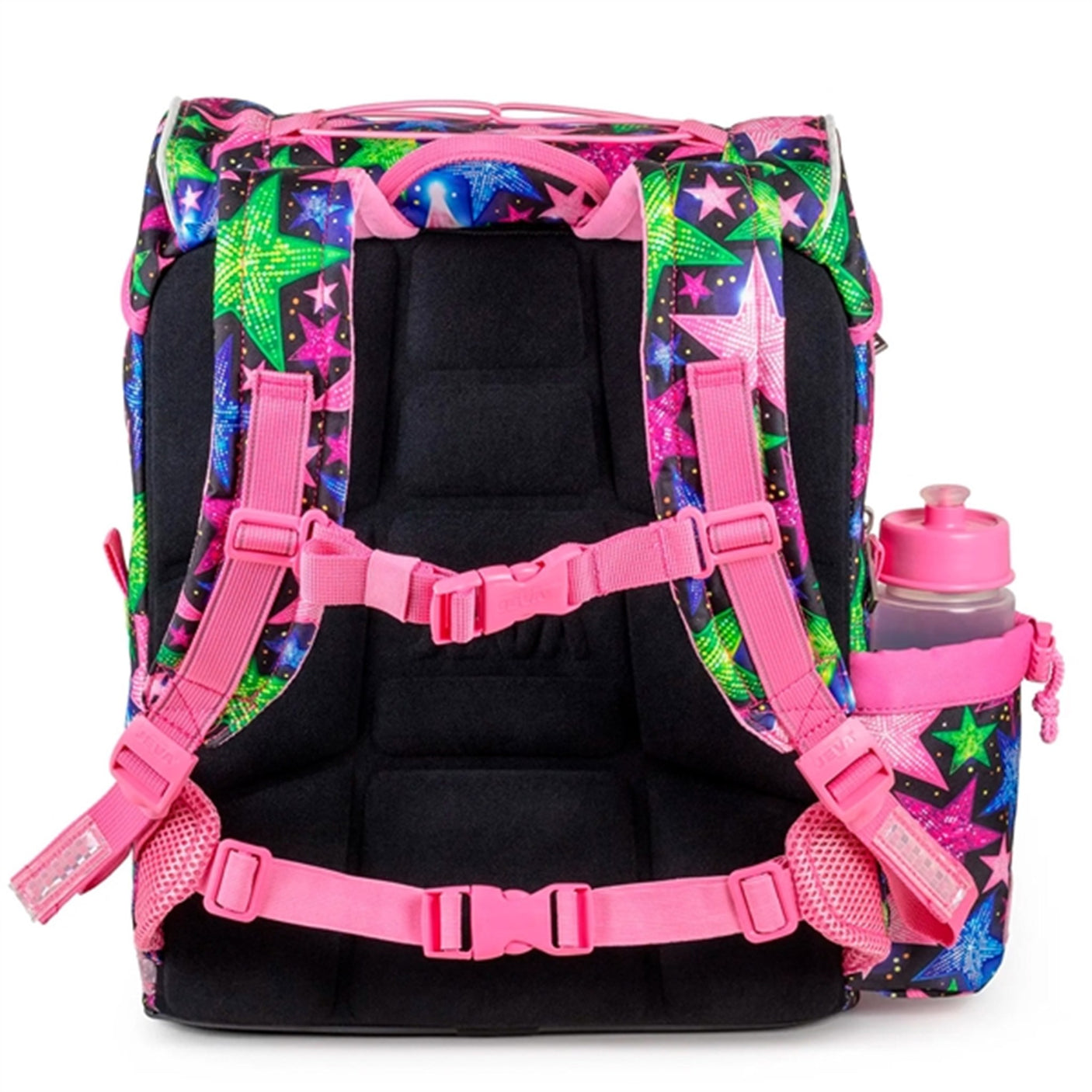 JEVA Intermediate Skoletaske Shimmer Rainbow