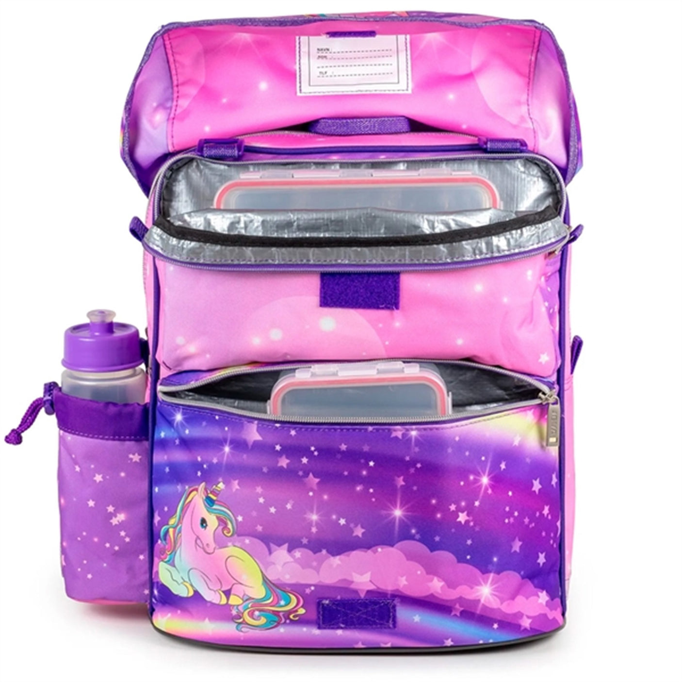 JEVA Intermediate Skoletaske Unicorn Friends