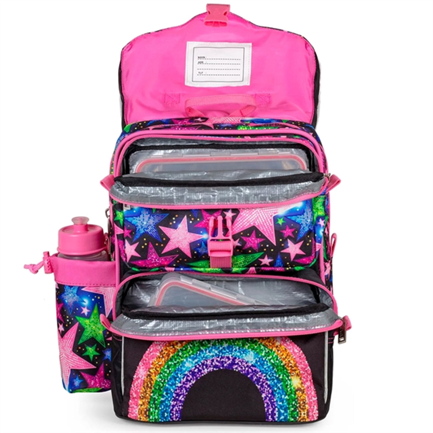 JEVA Beginners Skoletaske Shimmer Rainbow