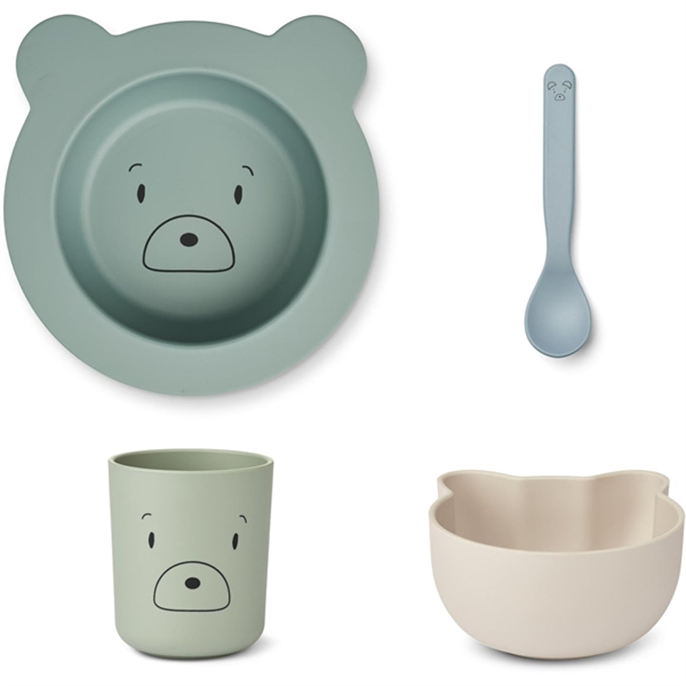 Liewood Joana Dinner Set Mr Bear/Dusty Mint Multi Mix