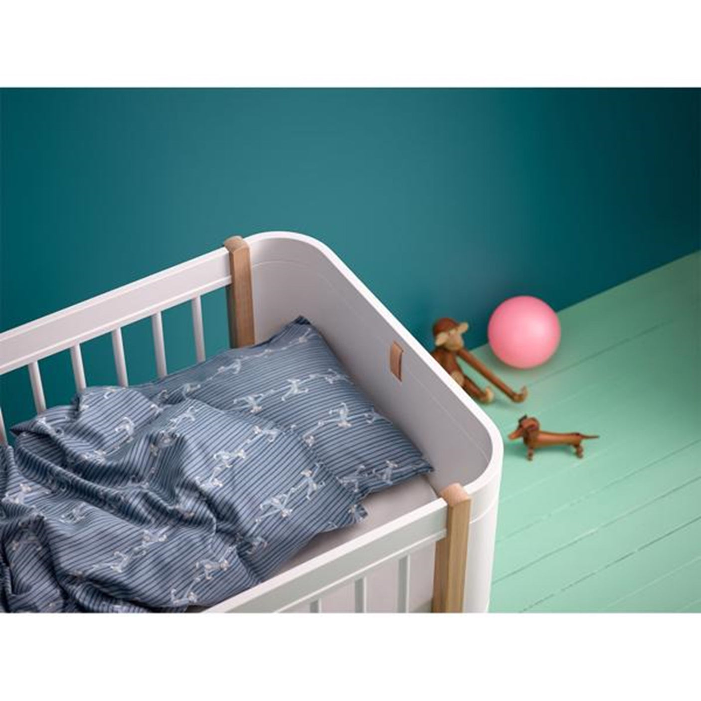 Kay Bojesen Baby Bedding Monkey Blue